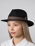 Шляпа STETSON арт. 2528140 TRAVELLER WOOLFELT (темно-синий)